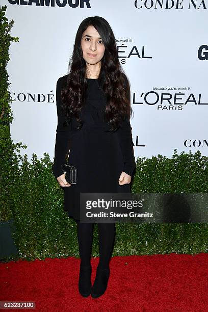 Honoree Nadia Murad attends Glamour Women Of The Year 2016 at NeueHouse Hollywood on November 14, 2016 in Los Angeles, California.