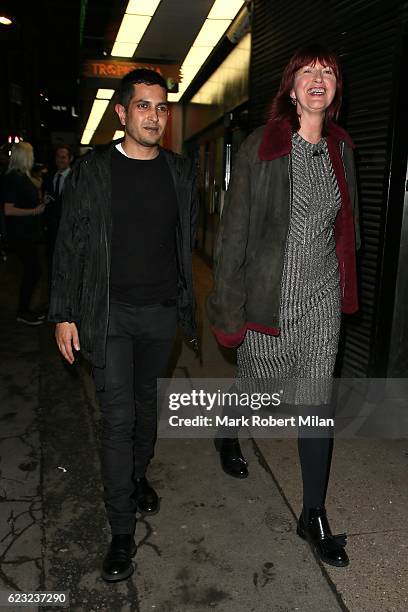 Janet Street Porter attending the School of Rock the musical VIP press night on November 14, 2016 in London, England.