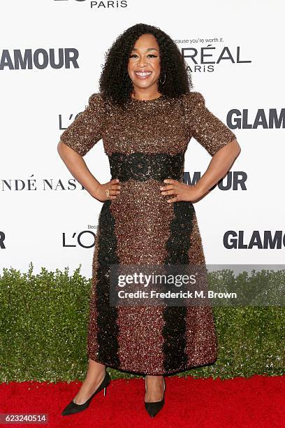 Producer Shonda Rhimes attends Glamour Women Of The Year 2016 at NeueHouse Hollywood on November 14, 2016 in Los Angeles, California.
