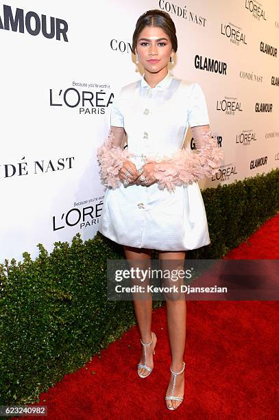 Honoree Zendaya attends Glamour Women Of The Year 2016 at NeueHouse Hollywood on November 14, 2016 in Los Angeles, California.