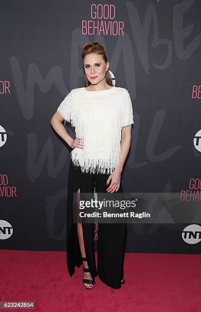 Actress Christiane Seidel attends "Good Behavior" New York Premiere at The Roxy Hotel on November 14, 2016 in New York City.