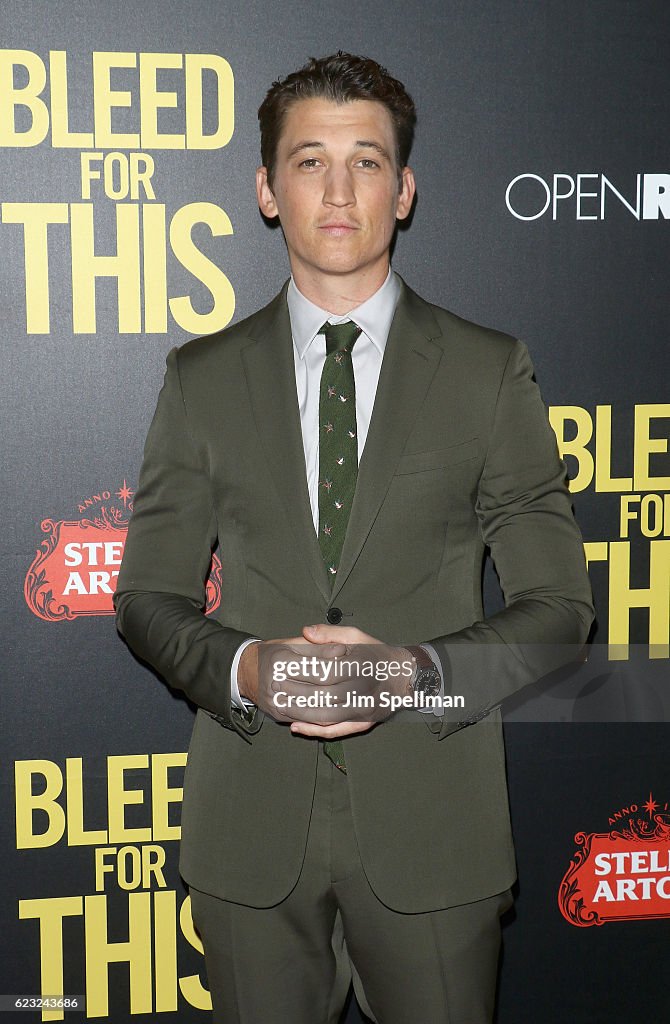 Open Road With Men's Fitness Host The Premiere Of "Bleed For This"