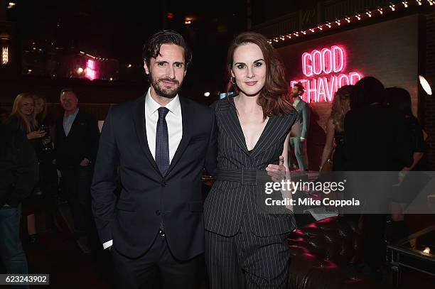 Actors Juan Diego Botto and Michelle Dockery attend the "Good Behavior" NYC Premiere at Roxy Hotel on November 14, 2016 in New York City. 26491_001