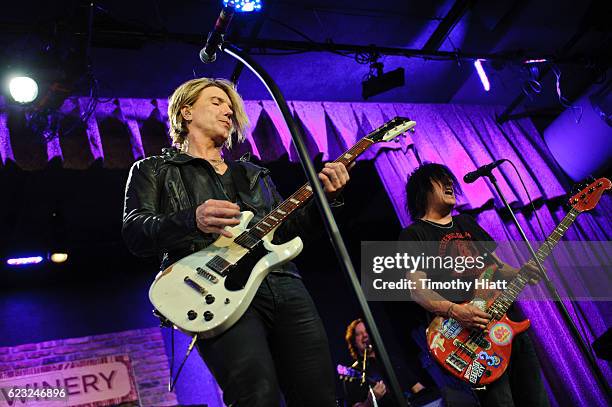 John Rzeznik and Robbie Takac of Goo Goo Dolls performs a private concert for Sirius XM at City Winery on November 14, 2016 in Chicago, Illinois.