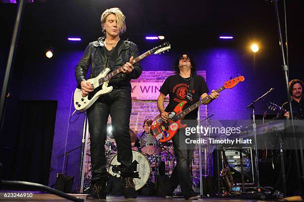 John Rzeznik and Robbie Takac of Goo Goo Dolls performs a private concert for Sirius XM at City Winery on November 14, 2016 in Chicago, Illinois.