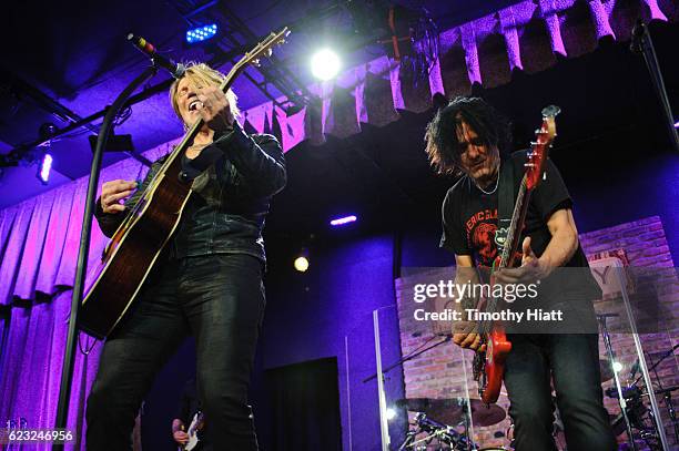 John Rzeznik and Robbie Takac of Goo Goo Dolls performs a private concert for Sirius XM at City Winery on November 14, 2016 in Chicago, Illinois.