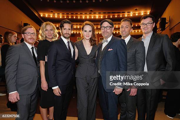 Blake Crouch, Lusia Strus, Juan Diego Botto, Michelle Dockery, Terry Kinney, Chad Hodge and Josh Duboff attend the "Good Behavior" NYC Premiere at...