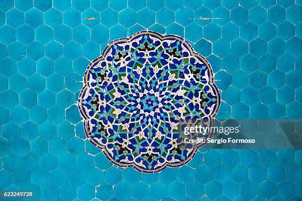 jameh mosque, yazd, iran - islamic pattern stock pictures, royalty-free photos & images