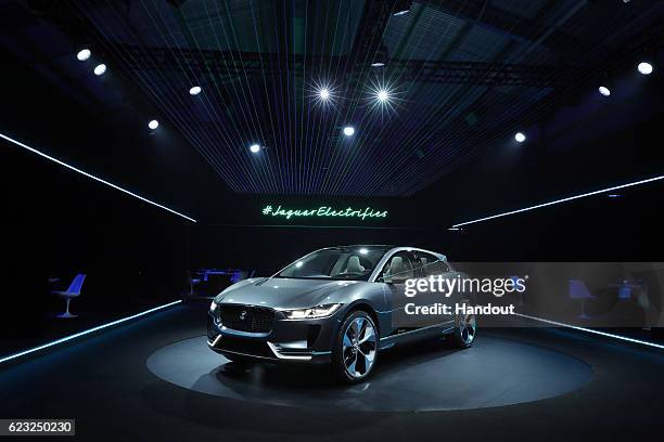 Jaguar's I-PACE Concept at Milk Studios on November 14, 2016 in Los Angeles, California.