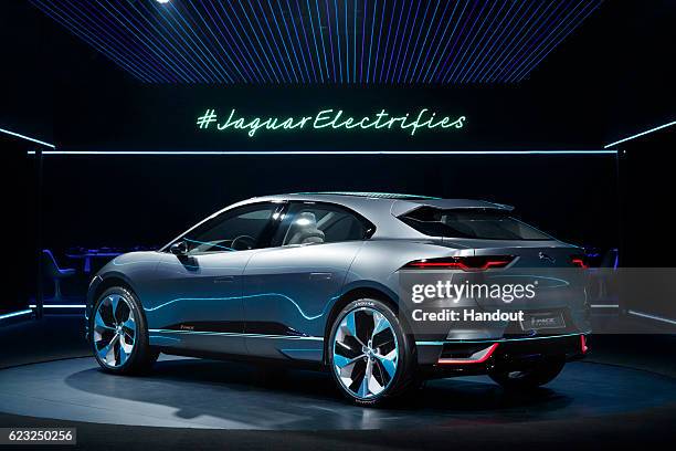 Jaguar's I-PACE Concept at Milk Studios on November 14, 2016 in Los Angeles, California.