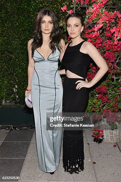 Actress Eve Hewson, and Jordan Hewson attend Glamour Women Of The Year 2016 at NeueHouse Hollywood on November 14, 2016 in Los Angeles, California.