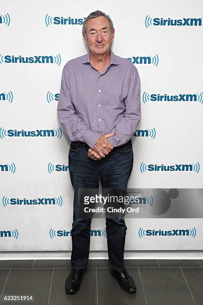 Musician Nick Mason visits the SiriusXM Studios on November 14, 2016 in New York City.