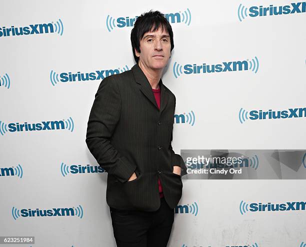 Musician Johnny Marr visits the SiriusXM Studios on November 14, 2016 in New York City.