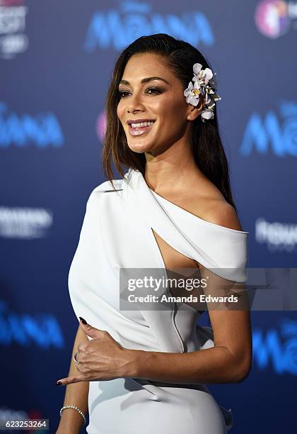 Singer Nicole Scherzinger arrives at the AFI FEST 2016 Presented By Audi premiere of Disney's "Moana" at the El Capitan Theatre on November 14, 2016...