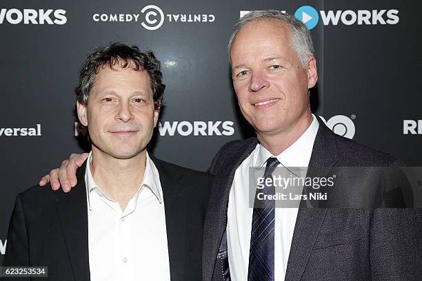 Empire Entertainment President J.B. Miller and Board Chairman Dave Bernath attend the Reel Works Benefit Gala 2016 at Capitale on November 14, 2016...