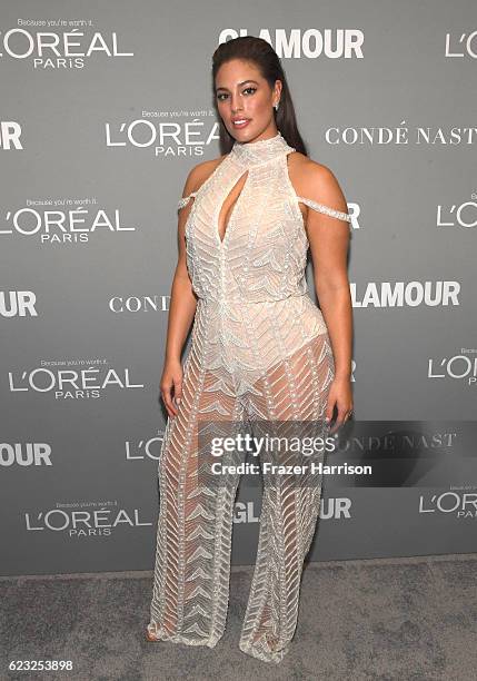 Honoree Ashley Graham attends Glamour Women Of The Year 2016 at NeueHouse Hollywood on November 14, 2016 in Los Angeles, California.