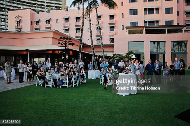 General view at the closing night reception of the Hawaii International Film Festival 2016 at The Royal Hawaiian on November 13, 2016 in Honolulu,...