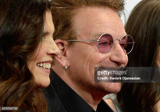 Singer/songwriter Bono attends Glamour Women Of The Year 2016 at NeueHouse Hollywood on November 14, 2016 in Los Angeles, California.
