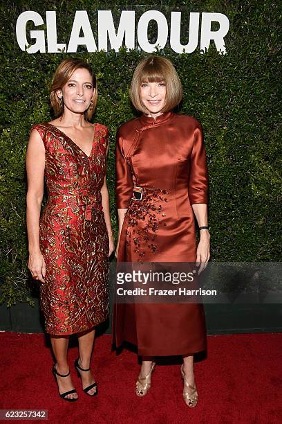 Editor-in-Chief Cindi Leive and Vogue magazine Editor-in-Chief Anna Wintour attends Glamour Women Of The Year 2016 at NeueHouse Hollywood on November...