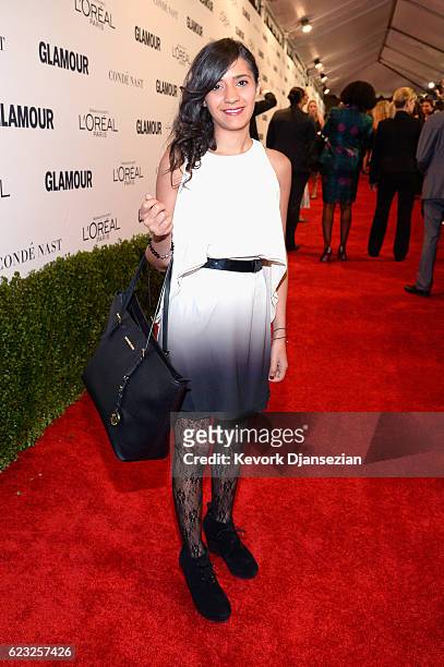 Entrepreneur Yasmine El Baggari attends Glamour Women Of The Year 2016 at NeueHouse Hollywood on November 14, 2016 in Los Angeles, California.