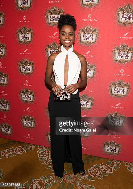 Actress Denee Benton attends the after party for the "Natasha, Pierre & The Great Comet Of 1812" opening night on Broadway at The Plaza Hotel on...