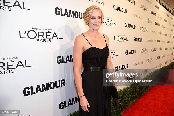 Olympic swimmer Dana Vollmer attends Glamour Women Of The Year 2016 at NeueHouse Hollywood on November 14, 2016 in Los Angeles, California.