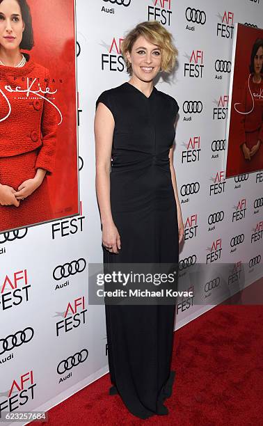 Actress Greta Gerwig attends the premiere of 'Jackie' at AFI Fest 2016, presented by Audi at The Chinese Theatre on November 14, 2016 in Hollywood,...