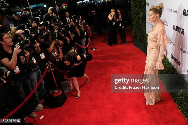 Actress Amber Heard attends Glamour Women Of The Year 2016 at NeueHouse Hollywood on November 14, 2016 in Los Angeles, California.