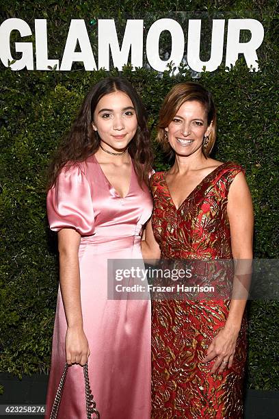 Actress Rowan Blanchard and Glamour Editor-in-Chief Cindi Leive attend Glamour Women Of The Year 2016 at NeueHouse Hollywood on November 14, 2016 in...