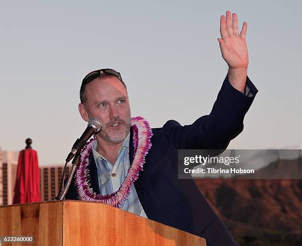 Executive Director Robert Lambeth attends the closing night reception of the Hawaii International Film Festival 2016 at The Royal Hawaiian on...