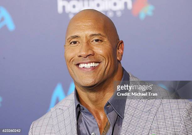 Dwayne Johnson arrives at the AFI FEST 2016 presented by Audi - world premiere of Disney's "Moana" held at the El Capitan Theatre on November 14,...