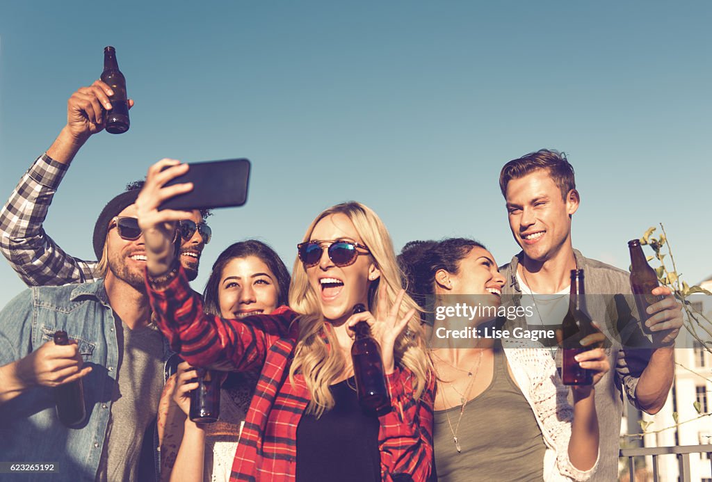 Group of people celebrating