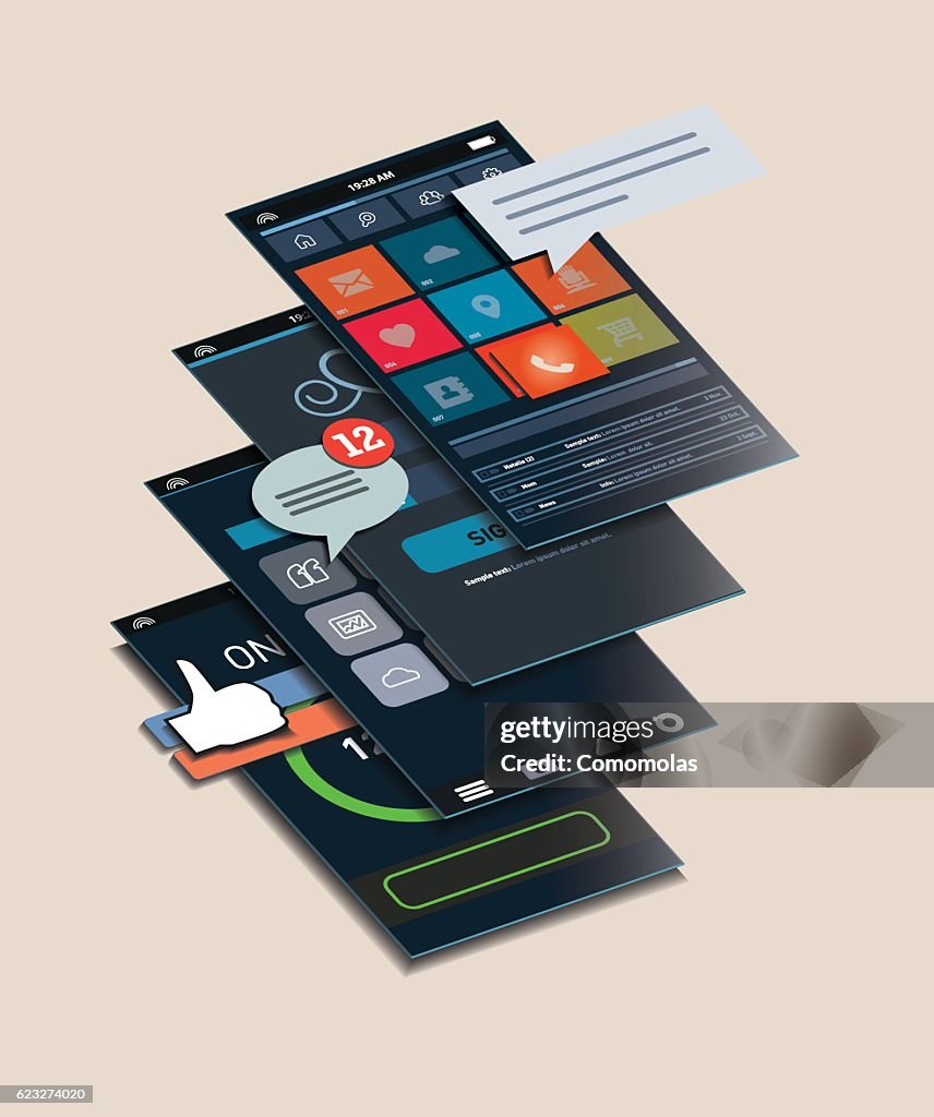 Dynamic User Interface High-Res Vector Graphic - Getty Images