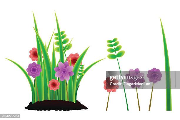 green grass - sagittaria stock illustrations