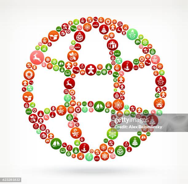 globe seasonal christmas holiday graphic pattern. - camel white background stock illustrations