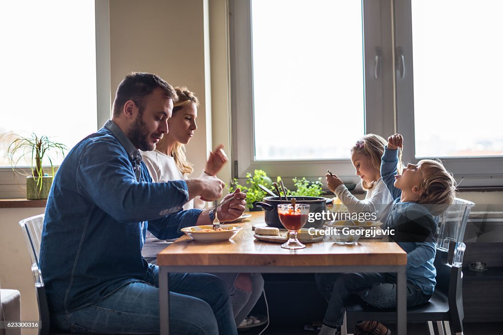 Family lunch time