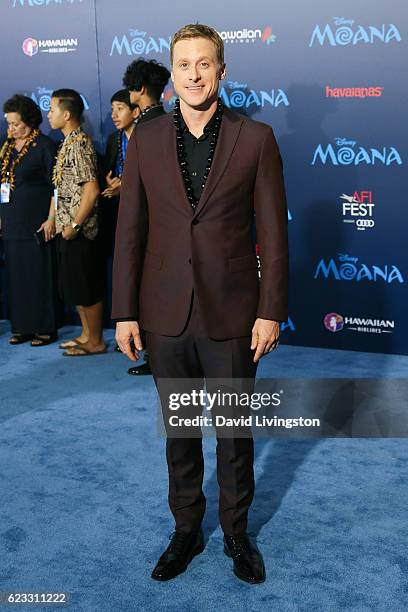 Actor Alan Tudyk arrives at the AFI FEST 2016 presented by Audi premiere of Disney's "Moana" held at the El Capitan Theatre on November 14, 2016 in...