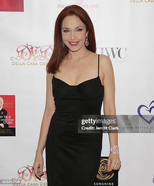 Actress Amy Yasbeck attends An Enchanted Evening With Mario AC Della Casa - Fundraiser For John Ritter Foundation And Beverly Hills Women's Club at...