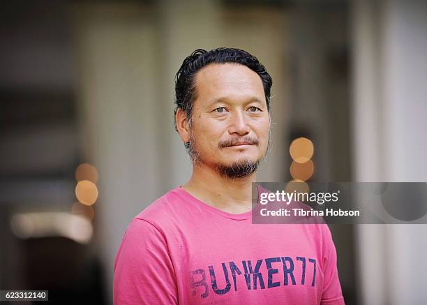 Filmmaker Takuji Masuda poses for a portrait at the Hawaii International Film Festival 2016 at Halekulani Hotel on November 11, 2016 in Honolulu,...