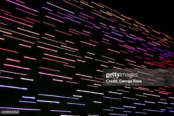 Lighted fireplace hearth at Harrah's Cherokee Casino & Resort is viewed on October 22, 2016 in Cherokee, North Carolina. Located near the entrance to...
