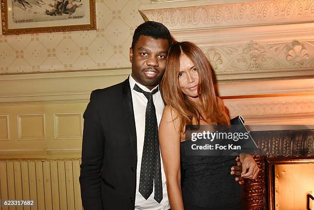 Jean Barthelemy BokassaÊand Karine Arsene attend the Gala de L'Espoir 2016 at Theatre du Chatelet on November 14, 2016 in Paris, France.