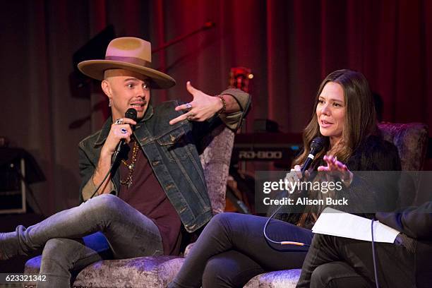 Jesse Uecke and Joy Uecke of Mexican pop duo, Jesse y Joy, onstage during Jesse y Joy at The GRAMMY Museum on November 14, 2016 in Los Angeles,...