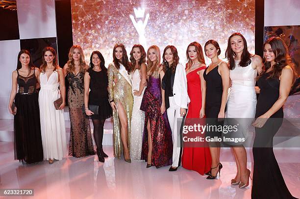 Miss Polonia 2016; Izabella Krzan and ther candidates as well as former Miss' Polonia attend the final gala of Miss Polonia 2016 beauty pageant on...