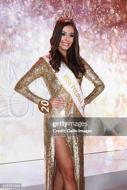 Miss Polonia 2016; Izabella Krzan attends the final gala of Miss Polonia 2016 beauty pageant on November 12, 2016 in Serock, Poland. Miss Polonia is...
