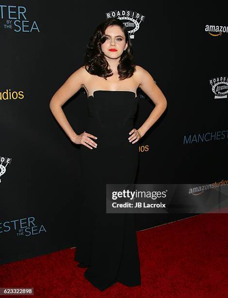 Kara Hayward attends the premiere of Amazon Studios' 'Manchester By The Sea' on November 14, 2016 in Beverly Hills, California.