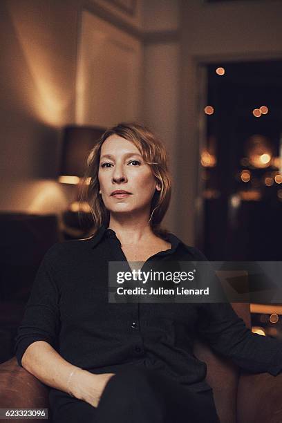 Actress Emmanuelle Bercot is photographed for Le Film Francais on October 25, 2016 in Paris, France.