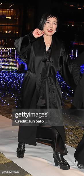 Actress Kaori Momoi attends the Midtown Christmas Lighting Ceremony on November 15, 2016 in Tokyo, Japan.