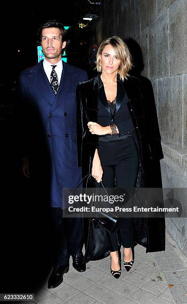 Rafa Medina and Laura Vecino attend the tribute to designer Carolina Herrera at USA Embassy on November 14, 2016 in Madrid, Spain.