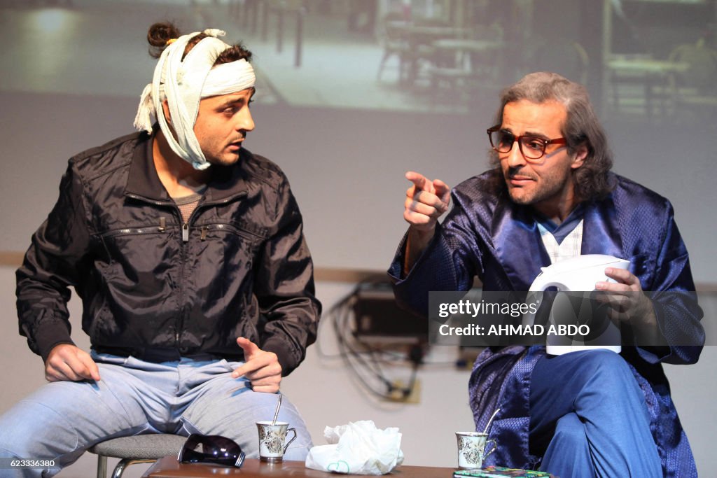 JORDAN-SYRIA-FRANCE-REFUGEES-CONFLICT-THEATRE