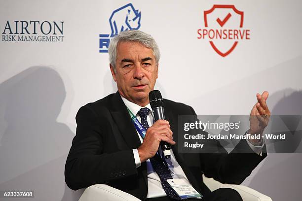 Dr Martin Raftery, Chief Medical Officer for World Rugby via Getty Images during Day 2 of the World Rugby via Getty Images Conference and Exhibition...